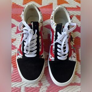 Stranger Things Custom Vans, women’s size 9.5